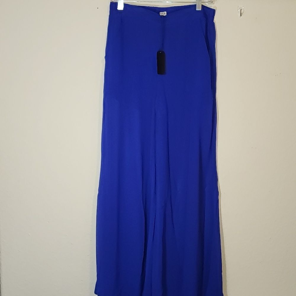 Uniq Blue Sheer Pants with Shorts under. Midnight blue/purple